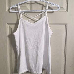 Universal Thread White Flowy Cross-back Camisole